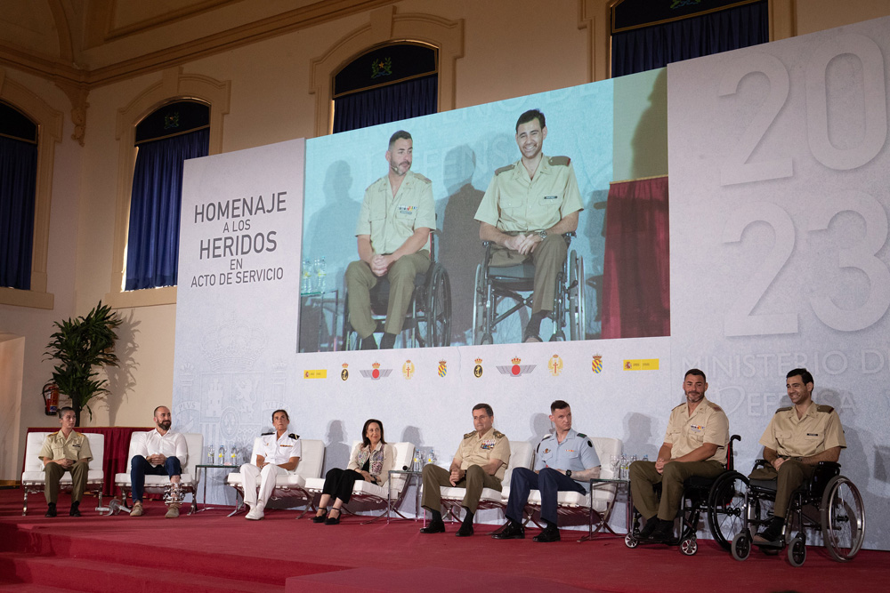 Homenaje a los heridos en acto de servicio