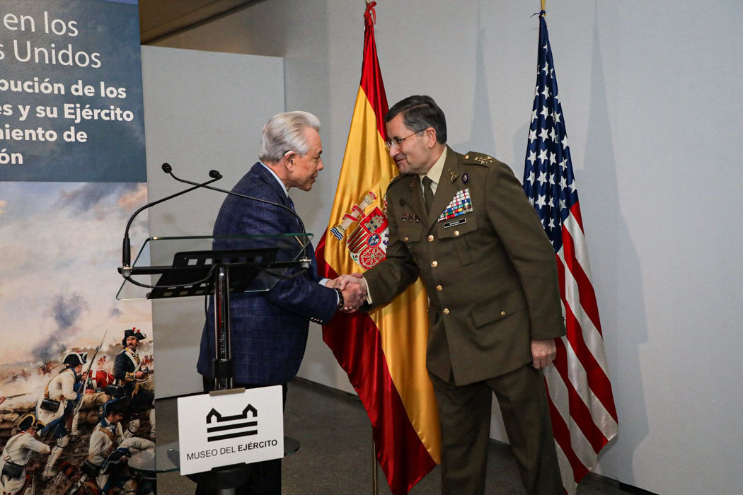 El JEME inaugura la exposición temporal “España en los Estados Unidos. La contribución de los españoles y su Ejército al surgimiento de una nación” en el Museo del Ejército