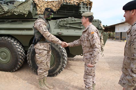 Visita a las Unidades de la Base de Marines