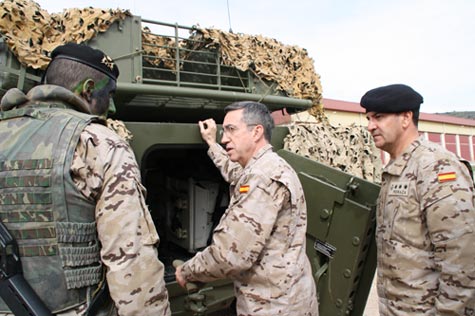 Visita a las Unidades de la Base de Marines