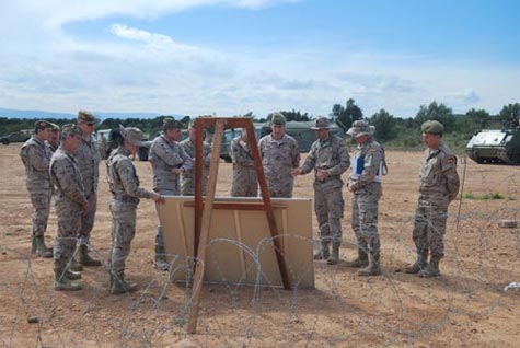 Visita a las Unidades de la Base de Marines