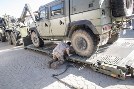 Recuperación y transporte de un vehículo.