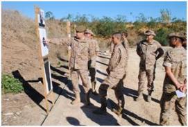 SUBDIEN observa la puntuación del tiro