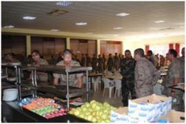 SUBDIEN presencia la distribución de la comida