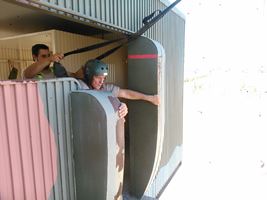 El Coronel dispuesto para saltar