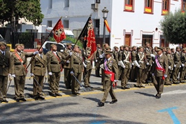 El Comandante General pasando revista.