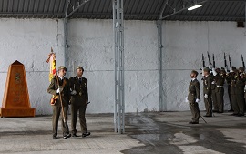 Llegada del estandarte del RAMIX-30.