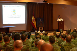 Durante la conferencia en la ofap.