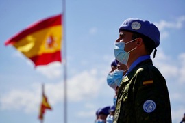 Imagen del contingente en formación.