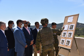 Exposición estática de materiales.