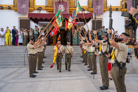 Bandera para ocupar su puesto en formación