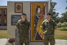 Soldados Rubén Vargas y Cristóbal Tirado.