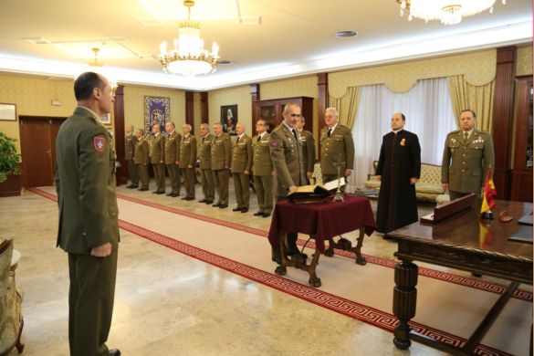 Juramento o Promesa del cargo del Coronel Director. (Foto:ACING)