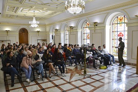 Un momento de la conferencia (Foto OCP Madoc)