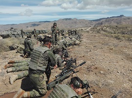 Tiradores en acción. Foto Madoc