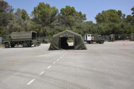 Zona de asistencia y evacuación de heridos.