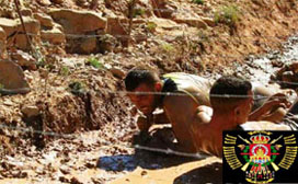 Paso de un obstáculo con alambrada