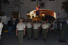 Salida de Jesús Nazareno del acuartelamiento
