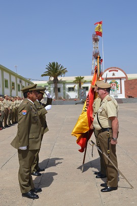 Subtenientes Clavaguera y Cruz despidiendose por pase a la reserva.