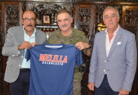 La COMGEMEL con el Club Melilla Baloncesto y la Unión Deportiva Melilla.