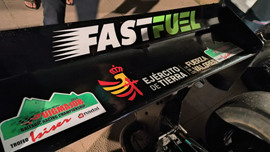 El Tte. Siegrist en la carrera