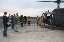 Periodistas en el BHELMA VI