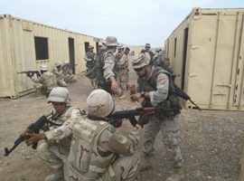 Combate en población