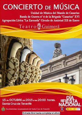 Cartel del concierto