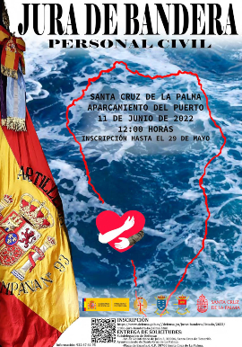 Cartel Jura de Bandera La Palma