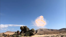 Tiro de mortero ligero.