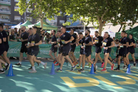 Alumnos de la Acinf durante la carrera (Foto: Acinf)