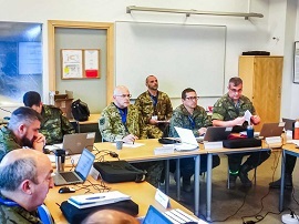 DCOM HQ NRDC-ESP participating in the course