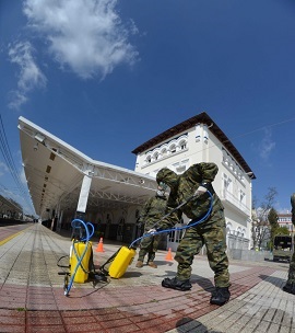Desinfección estación de tren de Vitoria