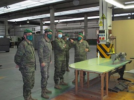 El jefe de la Brigada Logística visita la UST 412