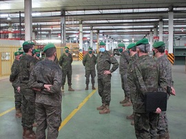El jefe de la Brigada Logística visita la UST 412