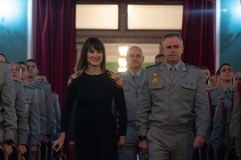 Irene Villa llega al Salón de Actos de la AGM