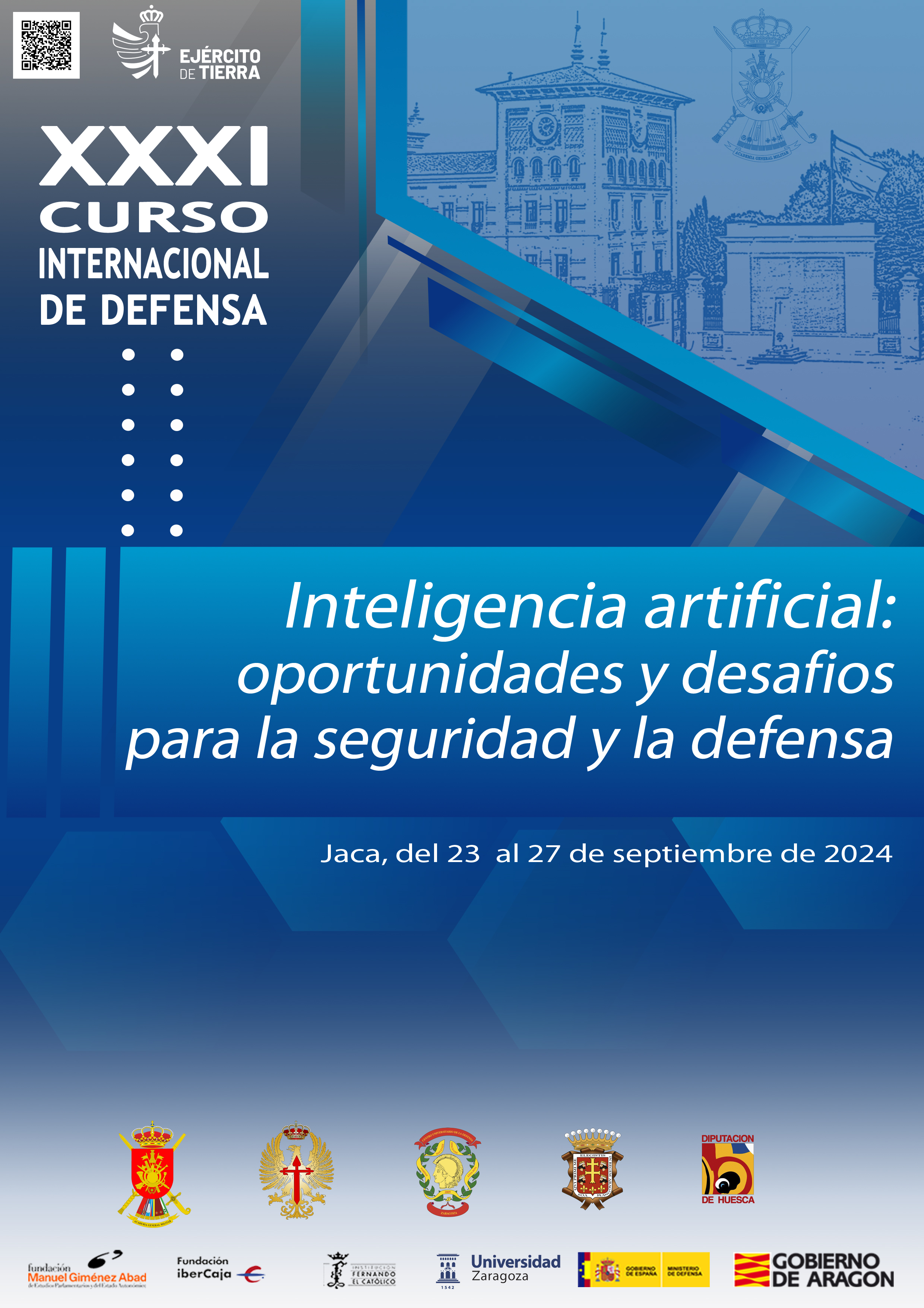 Cartel anunciador del XXXI Curso de Defensa de Jaca