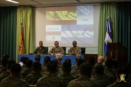 Reunión Sr. Ministro con el contingente salvadoreño (BRI I)