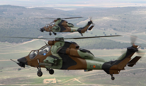 Ejercicio de Tiro. Helicóptero de Ataque 'Tigre