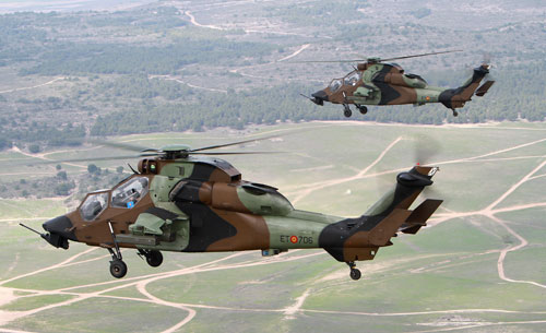 Ejercicio de Tiro. Helicóptero de Ataque 'Tigre'